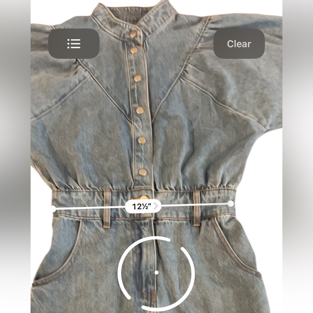 Idem Ditto Long Sleeve Denim Dress Size Small, NWT - Picture 14 of 15